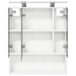 vidaXL Armoire Miroir de Salle de Bain Blanc 60 x 14.5 x 70 cm