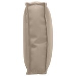 vidaXL Coussin Taupe 60 x 40 x 12 cm Tissu Oxford