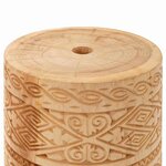 vidaXL Pied de parasol Autre Marron Ø34 x 40 cm Bois massif