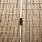 vidaXL Paravent Pliant Manuel Beige 147 x 180 cm polyrotin