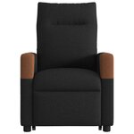 vidaXL Fauteuil inclinable électrique noir tissu