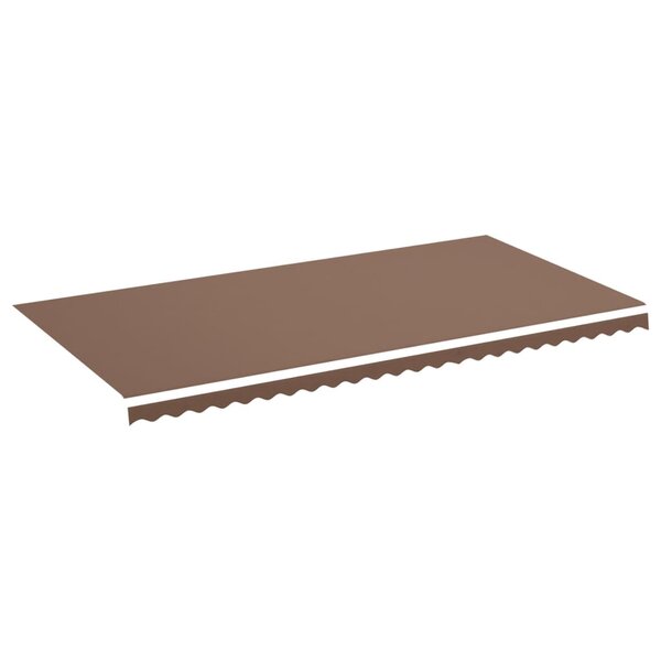 vidaXL Tissu de remplacement pour auvent Marron 6x3 m