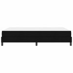 vidaXL Lit à ressorts avec matelas Noir 160 x 200 cm tissu