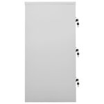 vidaXL Armoires à casiers 2 Pièces Gris clair 90x45x92 5 cm Acier
