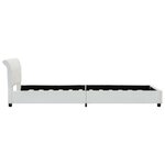 vidaXL Cadre de lit Blanc Similicuir 100 x 200 cm