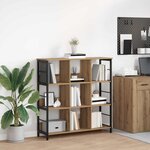 vidaXL Étagère Chêne artisanal 102 x 32 x 104 5 cm Bois d'ingénierie