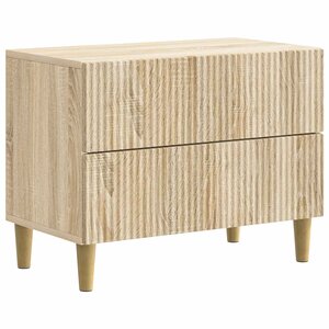 vidaXL Cabinet de chevet avec tiroir Chêne Sonoma 62 x 34 5 x 48 cm