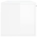 vidaXL Armoire murale blanc brillant 100x36 5x35 cm bois d'ingénierie