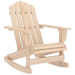 vidaXL Chaise à bascule de jardin Adirondack bois de sapin massif