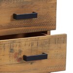 vidaXL Table de chevet Marron 36x30x45 cm Bois de pin massif