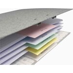 Paquet de 100 Fiches Intercalaire 105x240 Recyclées 2 trous Chamois x 12 EXACOMPTA