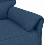 vidaXL Canapé 100  polyester  cadre en métal  MDF  Contreplaqué