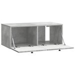 vidaXL Meuble TV mural Gris béton 78 5 x 41 x 30 cm Bois d'ingénierie