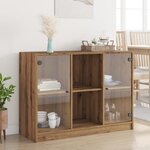 vidaXL Buffet chêne artisanal 102x37x75 5 cm bois d'ingénierie