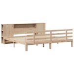 vidaXL Lit bibliothèque sans matelas 180x200 cm bois massif de pin