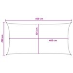 vidaXL Voile d'ombre Jaune et blanc 2 5 x 4 5 m HDPE