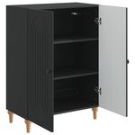 vidaXL Buffet Noir 66 x 34 5 x 90 cm Bois d'ingénierie