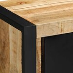 vidaXL Meuble TV 80x30x35 cm bois massif de manguier brut