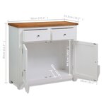vidaXL Buffet 90x33 5x83 cm Bois de chêne massif