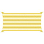 vidaXL Voile d'ombre Jaune et blanc 2 x 4 m 100   polyester Oxford