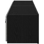 vidaXL Meuble TV mural Chêne noir 80 x 35 x 31 cm Bois d'ingénierie