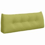 vidaXL Coussin de Dos Vert clair 120 x 24 x 50 cm tissu
