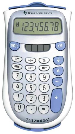 calculatrice de poche TI-1706 SV TEXAS INSTRUMENTS