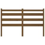 vidaXL Tête de lit Marron miel 141x4x100 cm Bois massif de pin