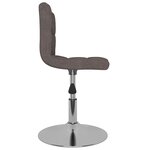 vidaXL Tabouret de bar pivotant Taupe Tissu