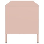 vidaXL Meuble TV rose 101 5x39x43 5 cm acier laminé à froid