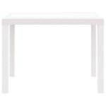 vidaXL Table de jardin pour repas Blanc 100 x 100 x 73 cm polyrotin