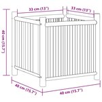 vidaXL Jardinière 40x40x40 cm bambou