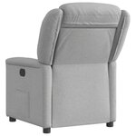 vidaXL Fauteuil inclinable gris nuage tissu