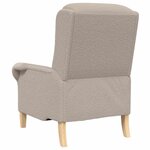 vidaXL fauteuil Gris clair 76 x 94 x 102 cm Tissu Sharpa