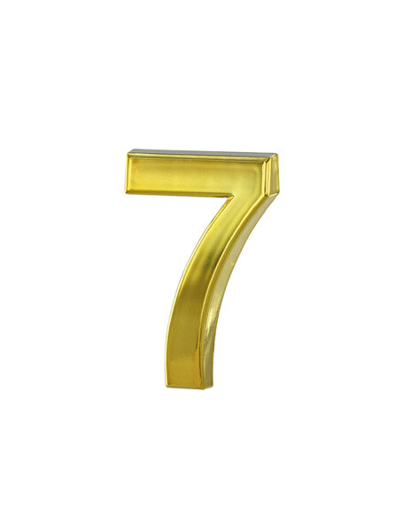 THIRARD - Chiffre 7 doré adhésif  ABS  H.50mm - THIRARD
