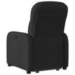 vidaXL Fauteuil inclinable électrique noir tissu