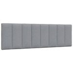 vidaXL Lit avec matelas gris clair 160x200 cm tissu