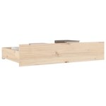 vidaXL Tiroirs de lit 4 Pièces Bois de pin massif