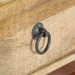 vidaXL Table de chevet 40 x 30 x 52 cm Bois de manguier massif brut