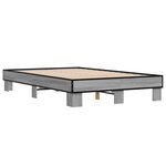 vidaXL Cadre de lit sans matelas sonoma gris 120x200 cm