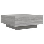 vidaXL Table basse sonoma gris 80x80x31 cm bois d'ingénierie
