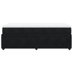vidaXL Sommier à lattes de lit avec matelas Noir 90x190 cm Velours
