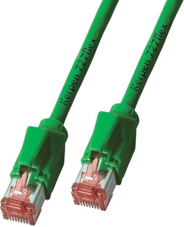Câble/Cordon réseau RJ45 Catégorie 6 FTP (F/UTP) Droit 15m (Vert)