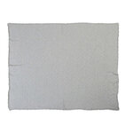 Couverture grise tricotée pour bébé 120 x 90 cm