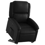 vidaXL Fauteuil inclinable électrique noir similicuir