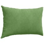 vidaXL Coussins de canapé 2 Pièces Vert clair 60 x 40 cm