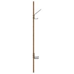 vidaXL Porte-manteau mural avec stockage Vieux bois 20 x 1.5 x 100 cm