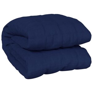 vidaXL Couverture lestée Bleu 152x203 cm 7 kg Tissu