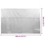 vidaXL Film solaire de piscine flottant PE 400x200 cm Gris