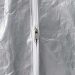 vidaXL Portant de bois de chauffage et housse de pluie acier galvanisé